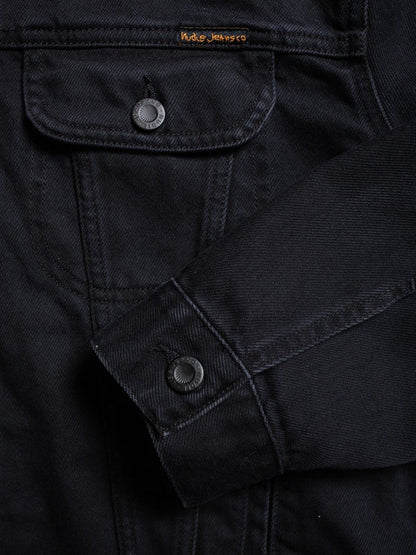 BERIT DENIM JACKET ASPHALT - BLACK