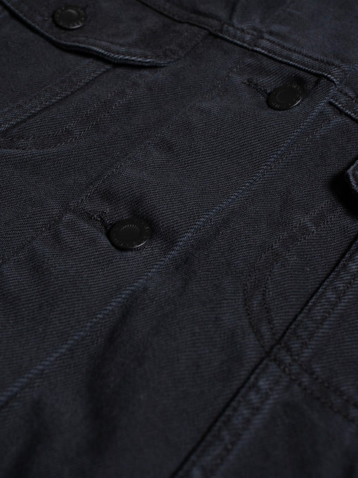 BERIT DENIM JACKET ASPHALT - BLACK