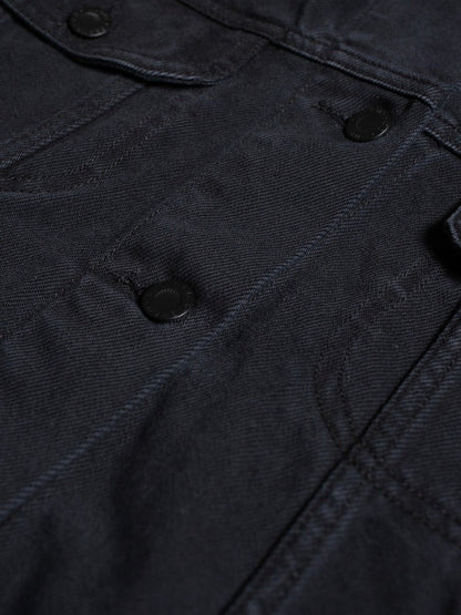 BERIT DENIM JACKET ASPHALT - BLACK