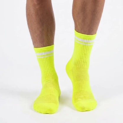 Neon Yellow / Unisex US 6 - 12 / Crew Sock | 100% Nylon