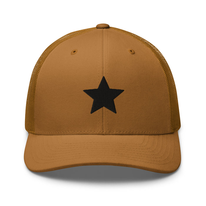 Caramel / One Size Fits Most / Embroidered Trucker Cap