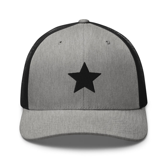 Heather/ Black / One Size Fits Most / Embroidered Trucker Cap