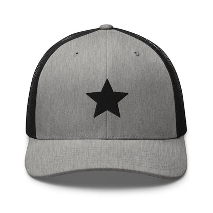 Heather/ Black / One Size Fits Most / Embroidered Trucker Cap