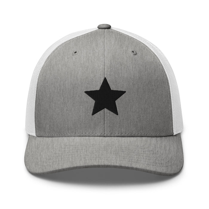 Heather Grey/White / One Size Fits Most / Embroidered Trucker Cap