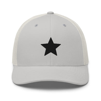 Silver / One Size Fits Most / Embroidered Trucker Cap