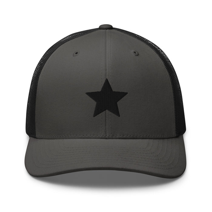 Charcoal/ Black / One Size Fits Most / Embroidered Trucker Cap