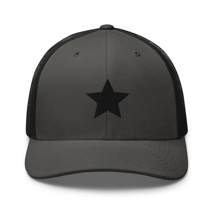 Charcoal/ Black / One Size Fits Most / Embroidered Trucker Cap