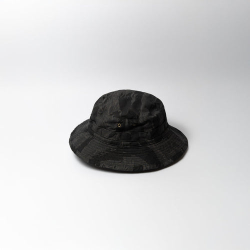 BLACK TIGER CAMO MILITARY BOONIE HAT - BLACK