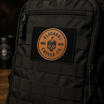 Blackout Leather Morale Patch