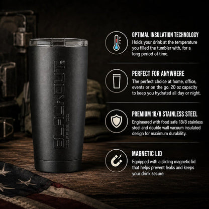 Blackout Stealth Tumbler 20 oz