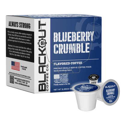 BLUEBERRY CRUMBLE FLAVORED COFFEE PODS 18CT