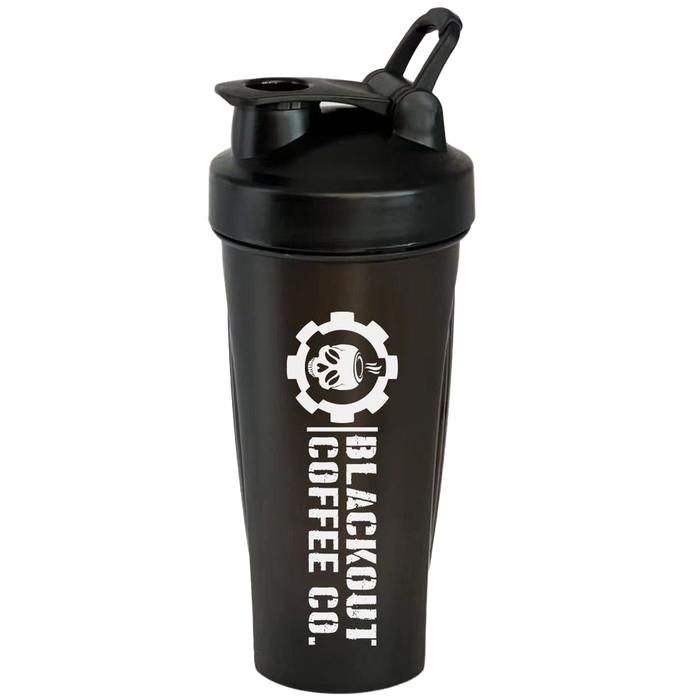 BOCC Shaker Bottle 20 oz with blackout coffee co logo