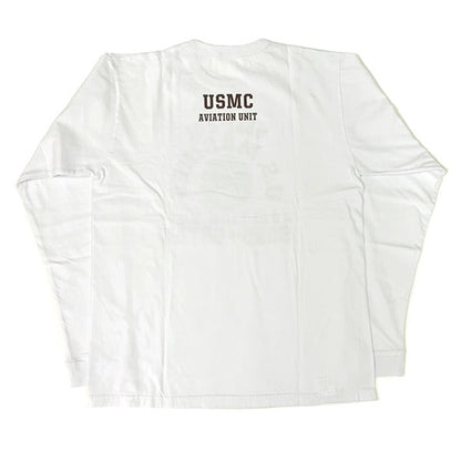 BR69627 LONG SLEEVE T-SHIRT VMF-241 SONS OF SATAN - WHITE