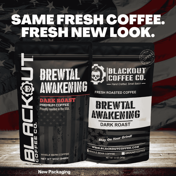 Brewtal Awakening Coffee Bag 12oz BLACKOUT COFFEE