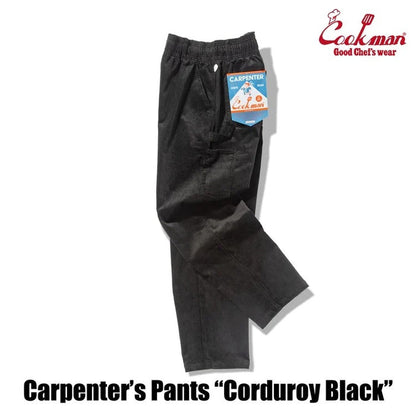 CARPENTER'S PANTS CORDUROY - BLACK