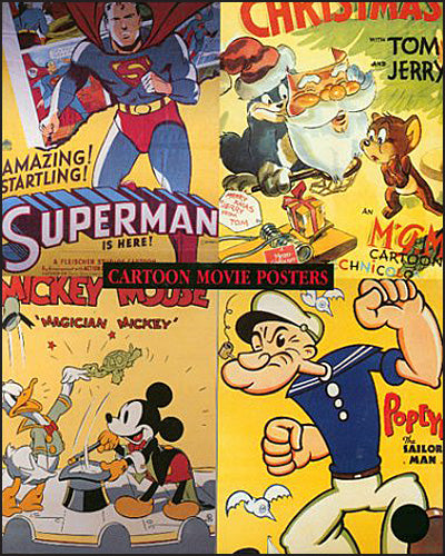 CARTOON MOVIE POSTERS Volume 1 Of The Illustrated Histories Of Movies Through Posters