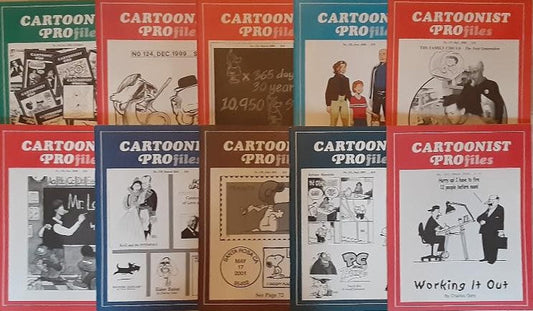 CARTOONIST PROFILES #120 #124-131 #141 Set of 10