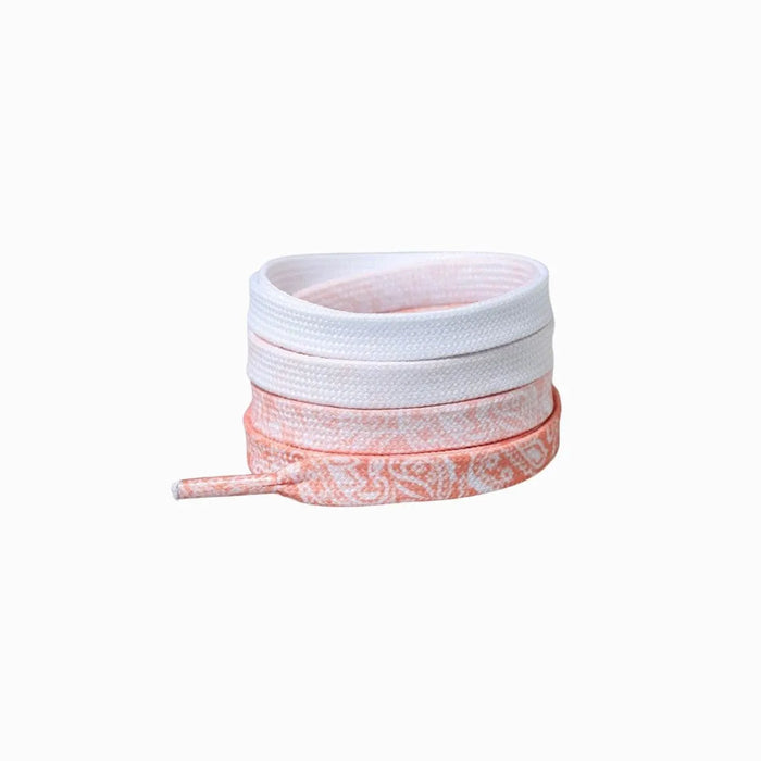 Light Gray Cashew Flower Shoelace Patterns