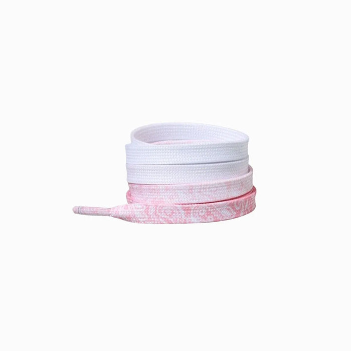 Light Gray Cashew Flower Shoelace Patterns