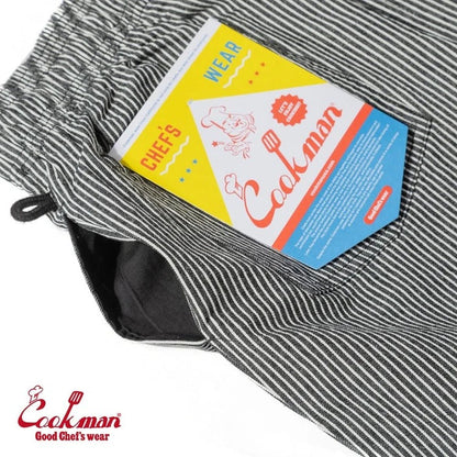 CHEF PANTS HICKORY - BLACK