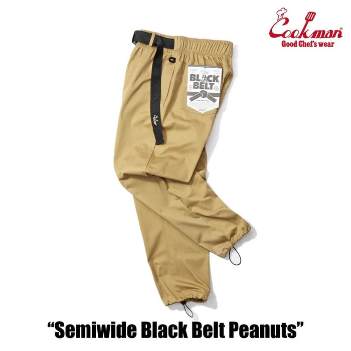 CHEF PANTS SEMIWIDE BLACK BELT - PEANUTS