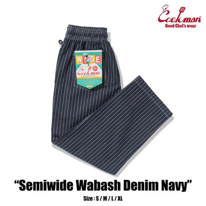 CHEF PANTS SEMIWIDE WABASH DENIM  - NAVY