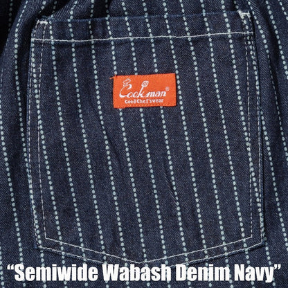 CHEF PANTS SEMIWIDE WABASH DENIM  - NAVY