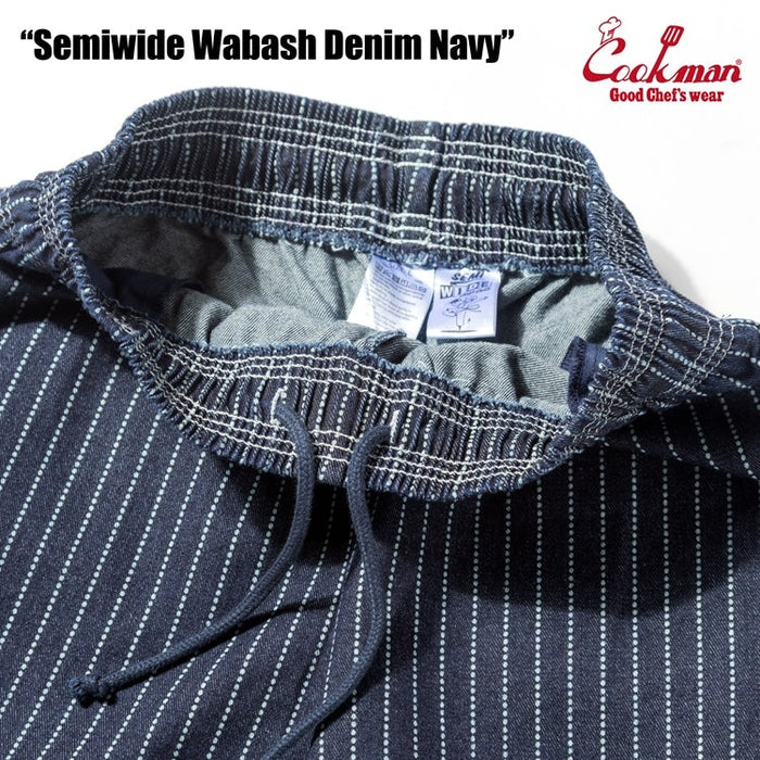 CHEF PANTS SEMIWIDE WABASH DENIM  - NAVY