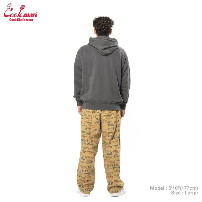 CHEF PANTS SEMIWIDE WASHED DUCK CANVAS CHEERS - BEIGE