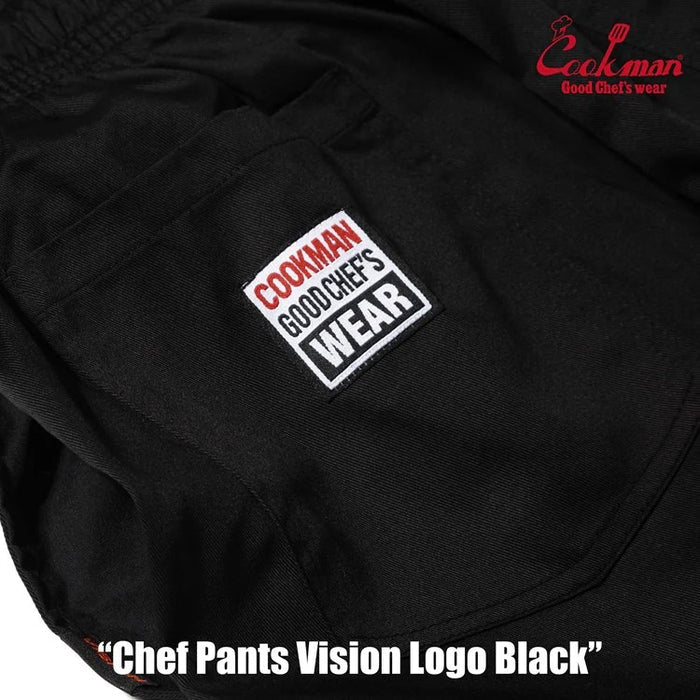 CHEF PANTS VISION LOGO - BLACK