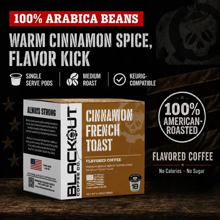 CINNAMON FRENCH TOAST FLAVORED COFFEE PODS 18CT