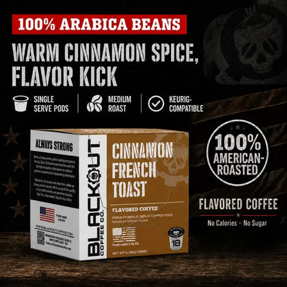 CINNAMON FRENCH TOAST FLAVORED COFFEE PODS 18CT