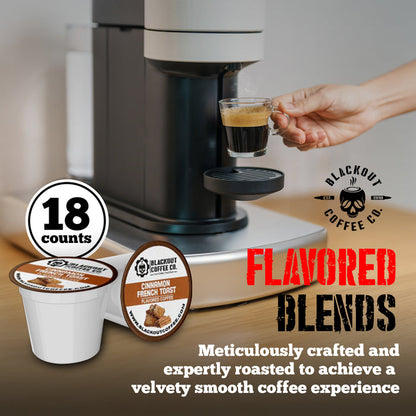 CINNAMON FRENCH TOAST FLAVORED COFFEE PODS 18CT