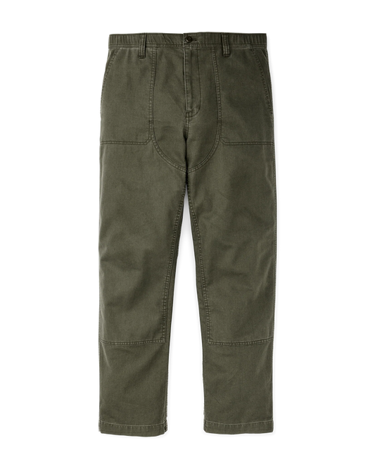 CLARKSTON DOUBLE FRONT PANTS - SURPLUS GREEN