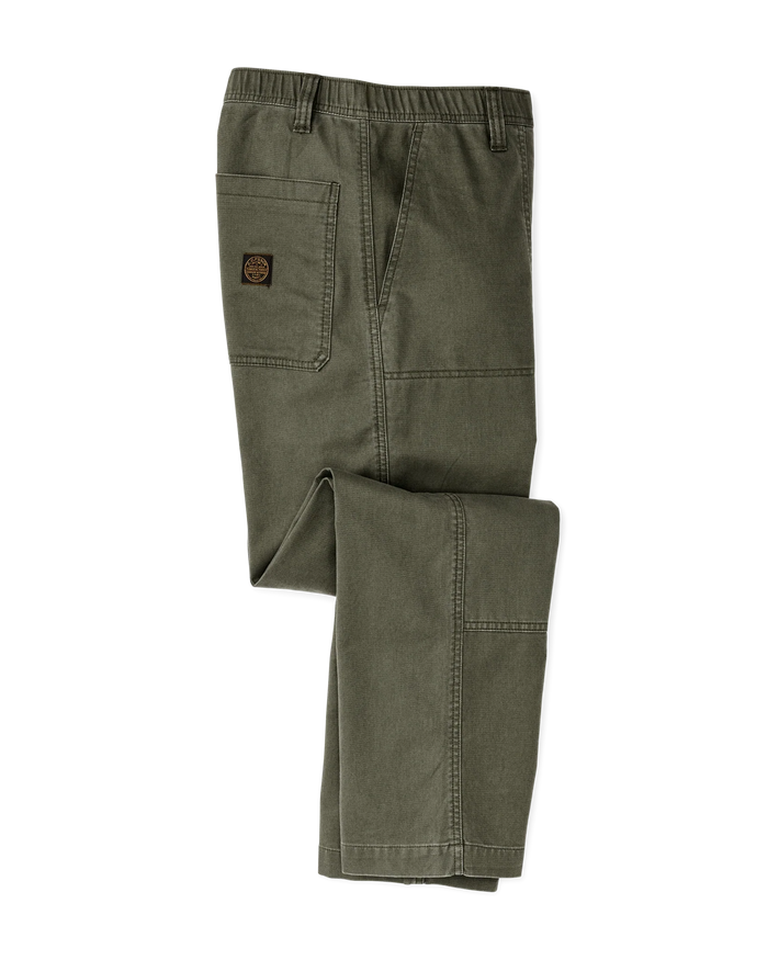 CLARKSTON DOUBLE FRONT PANTS - SURPLUS GREEN