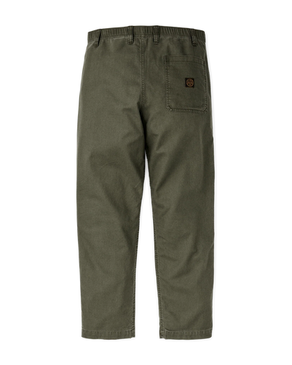 CLARKSTON DOUBLE FRONT PANTS - SURPLUS GREEN