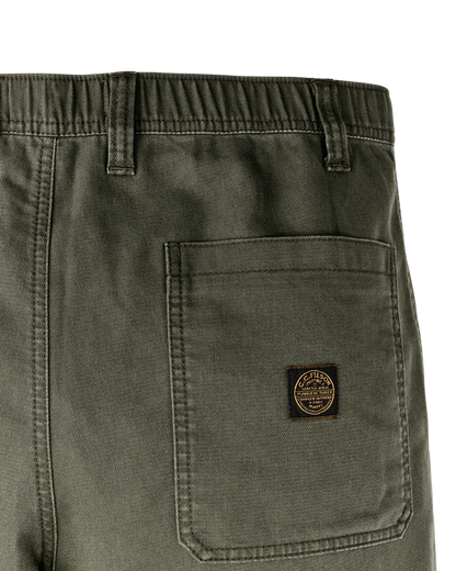 CLARKSTON DOUBLE FRONT PANTS - SURPLUS GREEN