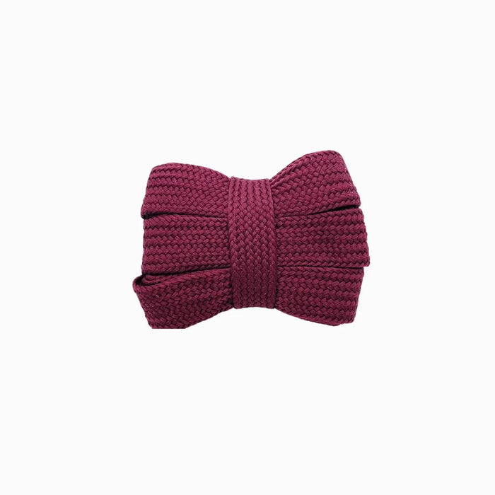 Wine Red / 100 CM / 39 IN / Fat Shoe Laces | 2 CM