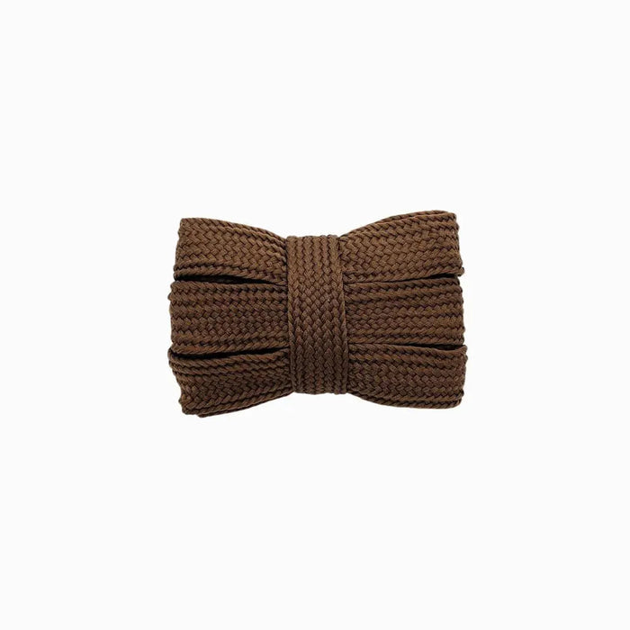 Brown / 100 CM / 39 IN / Fat Shoe Laces | 2 CM