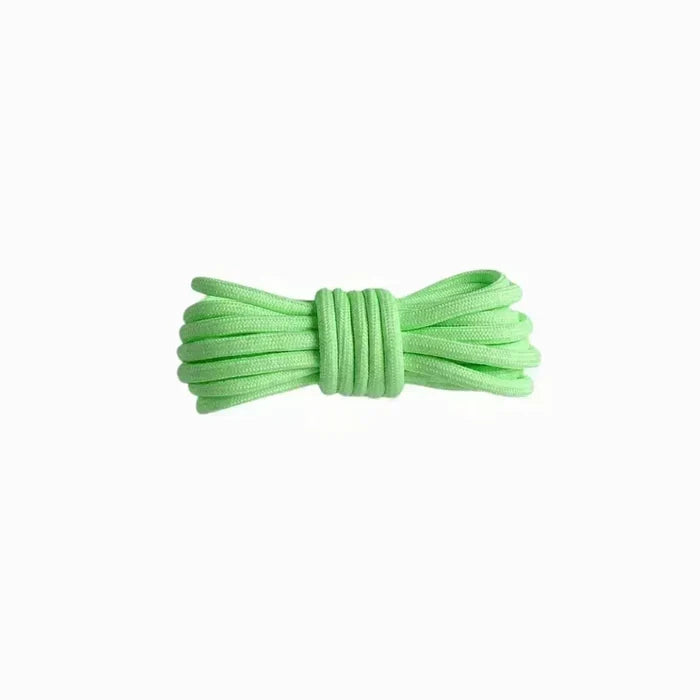 Fluorescent green replacement rope laces for sneakers by Kicks Shoelaces
