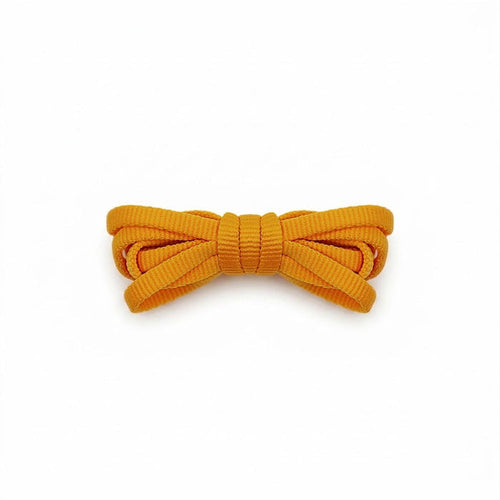 Orange shoelaces for running shoes, durable and secure replacement laces designed for daily runs and training by Kicks Shoelaces.