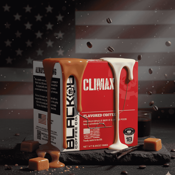 CLIMAX FLAVORED COFFEE PODS 18CT