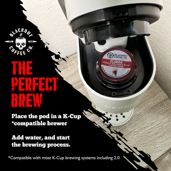 CLIMAX FLAVORED COFFEE PODS 18CT k-cups