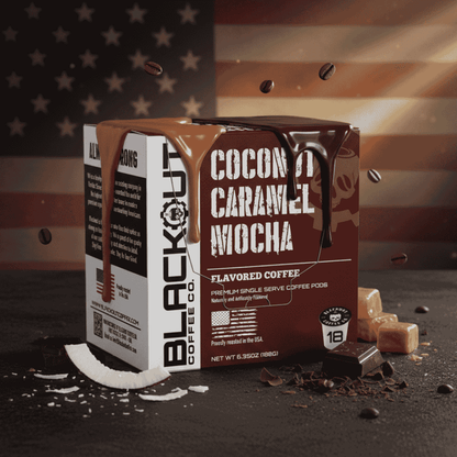 COCONUT CARAMEL MOCHA FLAVORED COFFEE PODS 18CT