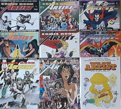 COMIC BOOK ARTIST MAGAZINE #11-13 #15-16 #18 #20-21 #24 Set of 9