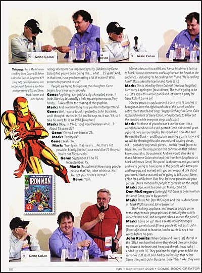 COMIC BOOK CREATOR #45
