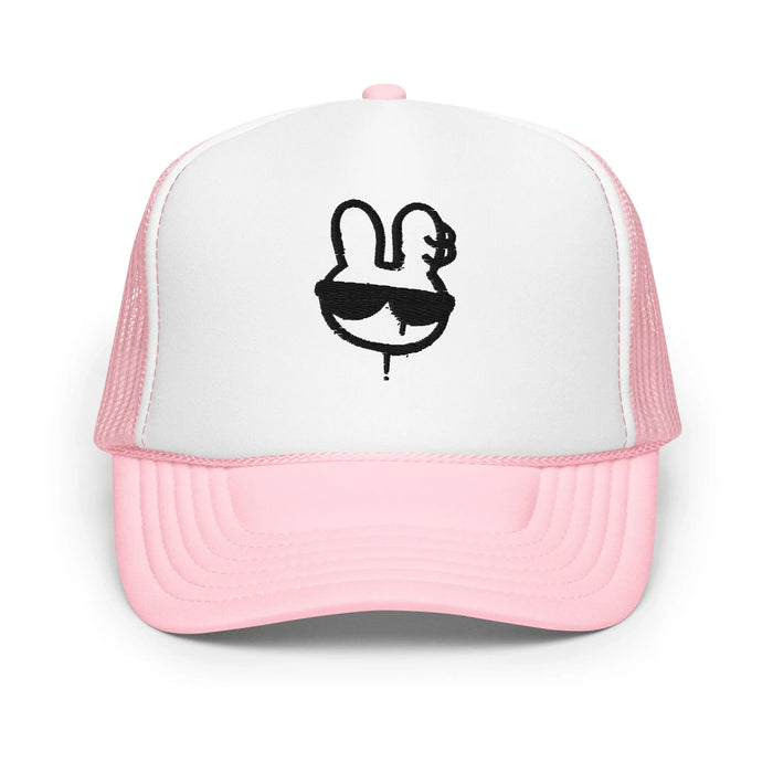 Light Pink / White / Light Pink / One Size Fits Most / Trucker Hat | Embroidered