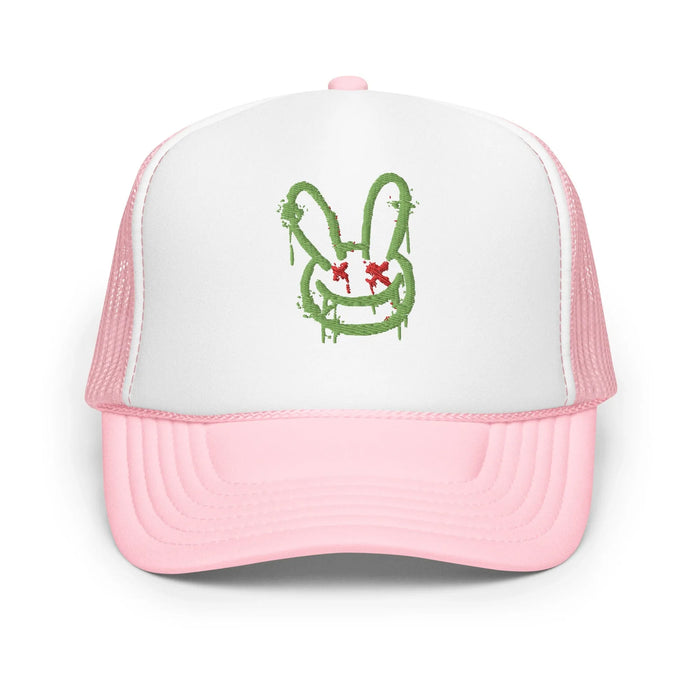 Light Pink / White / Light Pink / One Size Fits Most / Trucker Hat | Embroidered