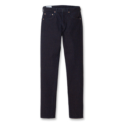 D1897 Persimmon tannin sashiko jeans - INDIGO