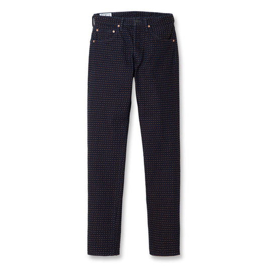 D1897 Persimmon tannin sashiko jeans - INDIGO